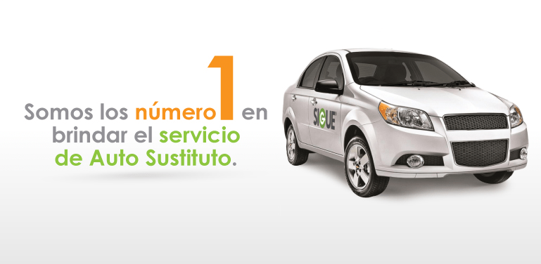 Somos los número 1 en brindar el servicio de Auto Sustituto.
